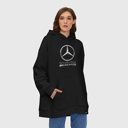 Худи оверсайз MERCEDES-BENZ AMG / Черный – фото 3