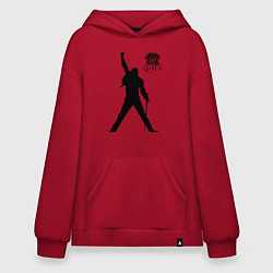 Толстовка-худи оверсайз Queen двусторонняя, цвет: красный