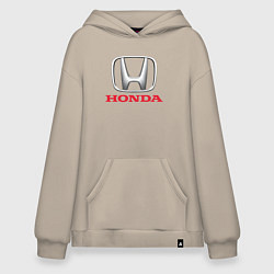 Толстовка-худи оверсайз HONDA, цвет: миндальный