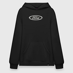Толстовка-худи оверсайз Ford, цвет: черный