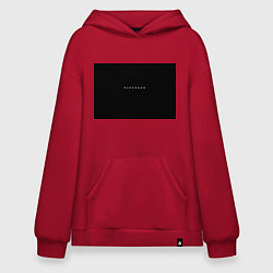 Толстовка-худи оверсайз Изоляция, цвет: красный