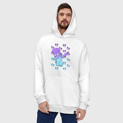 Толстовка-худи оверсайз Fortnite,Marshmello, цвет: белый — фото 2