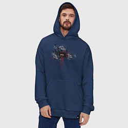Толстовка-худи оверсайз Jason Voorhees, цвет: тёмно-синий — фото 2