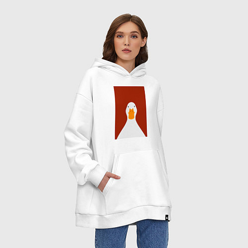 Худи оверсайз Утка / Белый – фото 3