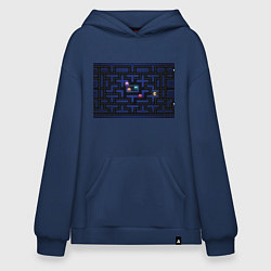 Толстовка-худи оверсайз Pacman, цвет: тёмно-синий