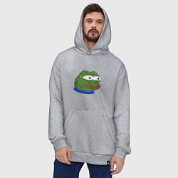 Толстовка-худи оверсайз Pepe MonkaS, цвет: меланж — фото 2
