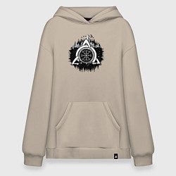 Худи оверсайз Вегвизир Рунический Компас