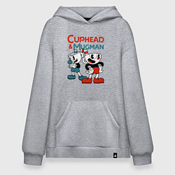 Худи оверсайз Cuphead & Mugman