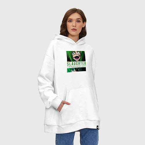 Худи оверсайз Slaughter / Белый – фото 3