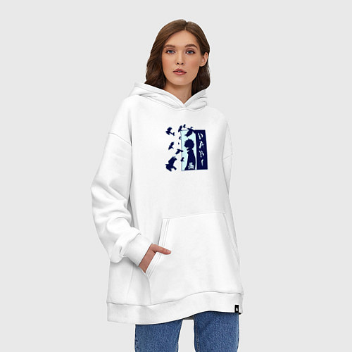 Худи оверсайз Моя геройская академия Даби / Белый – фото 3