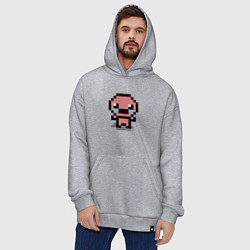 Толстовка-худи оверсайз Pixel isaac, цвет: меланж — фото 2