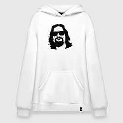 Толстовка-худи оверсайз Большой Лебовски Big Lebowski, цвет: белый
