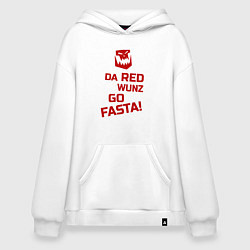 Худи оверсайз Только красное ездит быстро