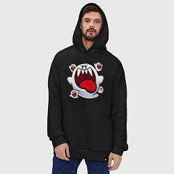 Толстовка-худи оверсайз Mario Bu, цвет: черный — фото 2