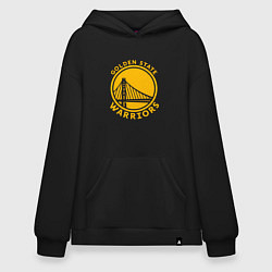 Толстовка-худи оверсайз Golden state Warriors NBA, цвет: черный