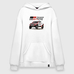 Толстовка-худи оверсайз Toyota Gazoo Racing Team, Finland Motorsport, цвет: белый