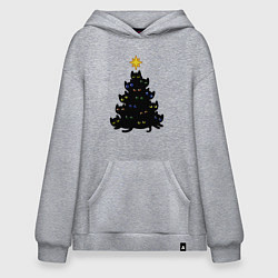 Худи оверсайз НовоКОТняя елка