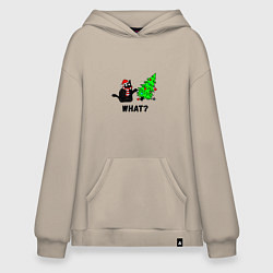 Худи оверсайз Кот роняет елку