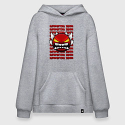 Худи оверсайз GEOMETRY DASH КРАСНЫЙ ОГНЕННЫЙ ДЕМОН