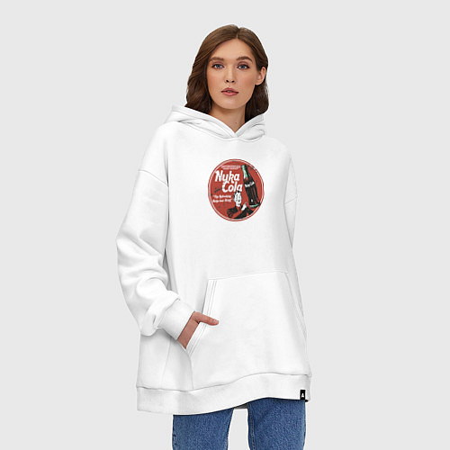 Худи оверсайз Nuka Cola Ice Cold Retro / Белый – фото 3