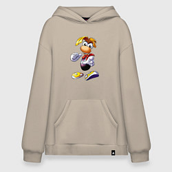 Толстовка-худи оверсайз Rayman 3D Legends, цвет: миндальный