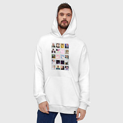 Толстовка-худи оверсайз BTS & ARMY together forever Вместе навсегда, цвет: белый — фото 2