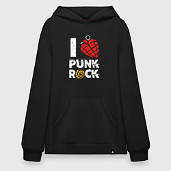 Худи оверсайз I LOVE PUNK ROCK