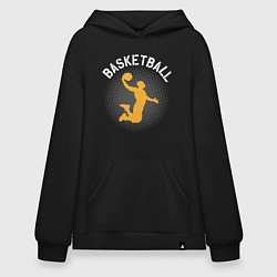 Толстовка-худи оверсайз Basketball Dunk, цвет: черный