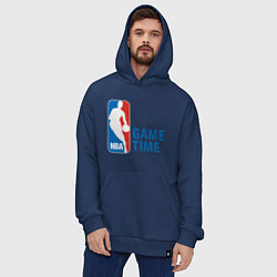 Толстовка-худи оверсайз NBA Game Time, цвет: тёмно-синий — фото 2