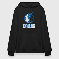 Толстовка-худи оверсайз Dallas - Mavericks, цвет: черный