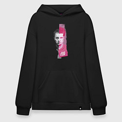 Толстовка-худи оверсайз Fight CluВ, цвет: черный