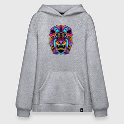 Худи оверсайз Color lion Neon