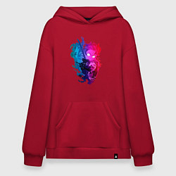 Худи оверсайз Танджиро Камадо в ярости Клинок рассекающий демоно