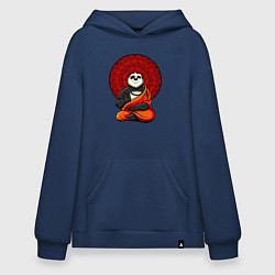 Худи оверсайз Медитация панды Дзен