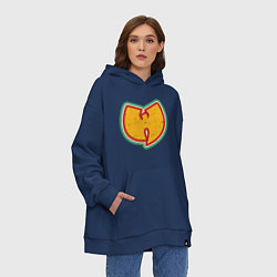 Толстовка-худи оверсайз Wu-Tang Colors, цвет: тёмно-синий — фото 2