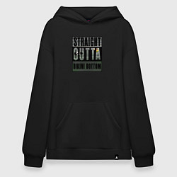 Толстовка-худи оверсайз Straight Outta Bikini Bottom, цвет: черный