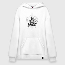 Толстовка-худи оверсайз Сукуна и Итадори, цвет: белый