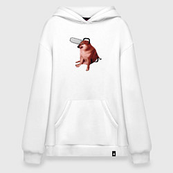 Худи оверсайз Чимс - человек бензопила - Мем