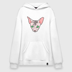 Худи оверсайз Сфинкс - кот без шерсти