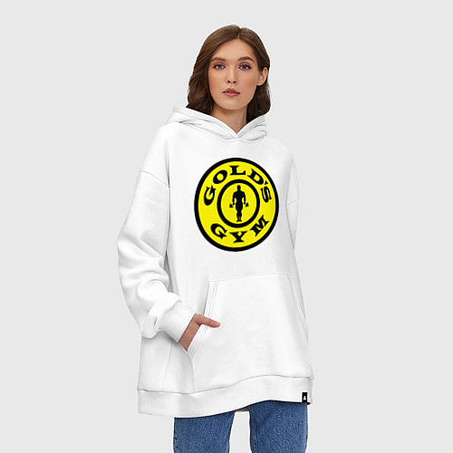 Худи оверсайз Golds GYM / Белый – фото 3