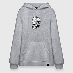 Толстовка-худи оверсайз Рихард Вагнер, цвет: меланж