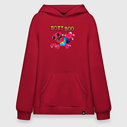 Толстовка-худи оверсайз Project Playtime Boxy Boo, цвет: красный