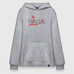 Толстовка-худи оверсайз VAG not VOGUE, цвет: меланж