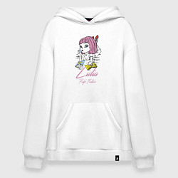 Толстовка-худи оверсайз Lidia - pulp fiction, цвет: белый