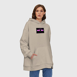 Толстовка-худи оверсайз Ender Clothes, цвет: миндальный — фото 2