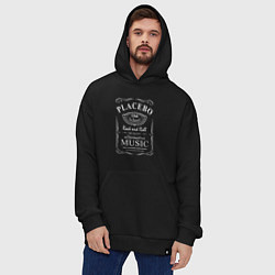 Толстовка-худи оверсайз Placebo в стиле Jack Daniels, цвет: черный — фото 2