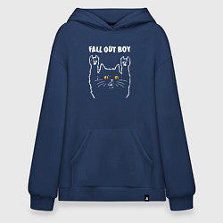 Худи оверсайз Fall Out Boy rock cat