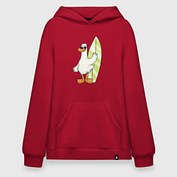 Худи оверсайз Гусь серфингист в очках