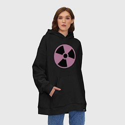 Толстовка-худи оверсайз Nuclear dander, цвет: черный — фото 2