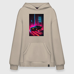 Худи оверсайз KITT auto - неон